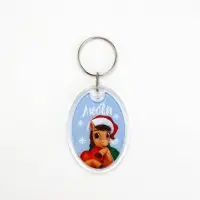 Брелок из пластика &laquo;Новогодний&raquo;, 6 шт., 5&times;4 см, МИКС