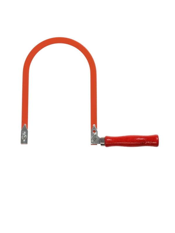 Лобзик ручной ТУНДРА, деревянная рукоятка, пилки 130 мм, высота 200 мм