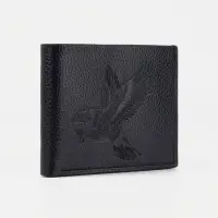 Портмоне мужское без застёжки, отдел для купюр, монет и карт, цвет чёрный