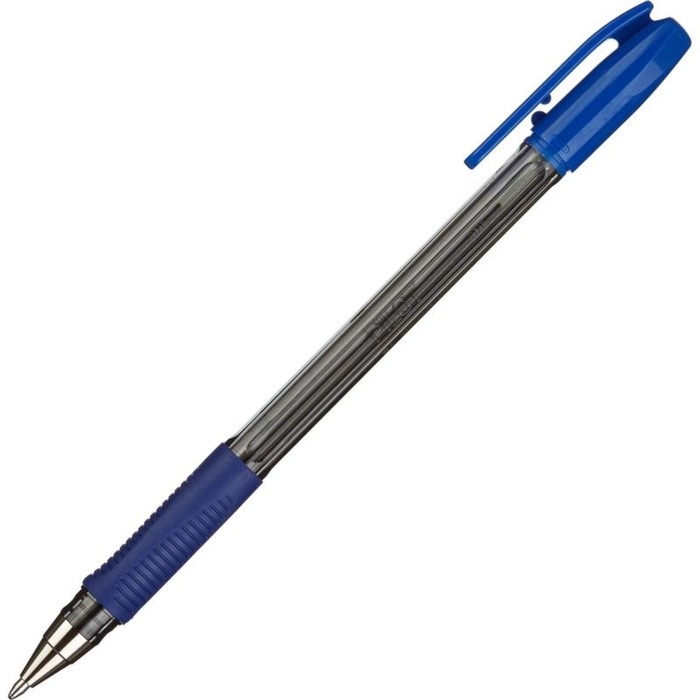 Ручка шариковая Pilot BPS-GP, резиновый упор, 1.0мм, масляная основа, стержень синий