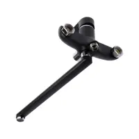 Смеситель для ванны ZEIN Z2493, излив 35 см, картридж 35 мм, с душ набором, черный/хром