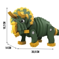 Конструктор &laquo;Трицератопс&raquo;, мягкий, материал EVA, 64 детали