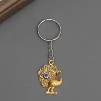 Брелок металл глазки "Павлин" МИКС 2,5х3 см