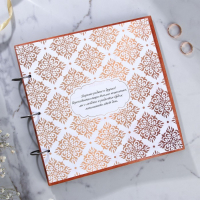 Книга пожеланий на свадьбу в деревянной обложке &laquo;Узоры&raquo;.