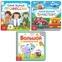 Набор картонных книг &laquo;Про всё на свете&raquo;, 3 шт. по 10 стр.