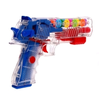 Пистолет &laquo;Техно&raquo;, с шестеренками, стреляет мягкими пулями, свет, звук