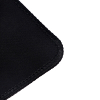 Коврик для мыши, игровой, 25x29x0,2 см, оверлок, чёрный