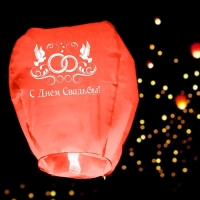 Фонарик желаний &laquo;С днём свадьбы!&raquo;, МИКС