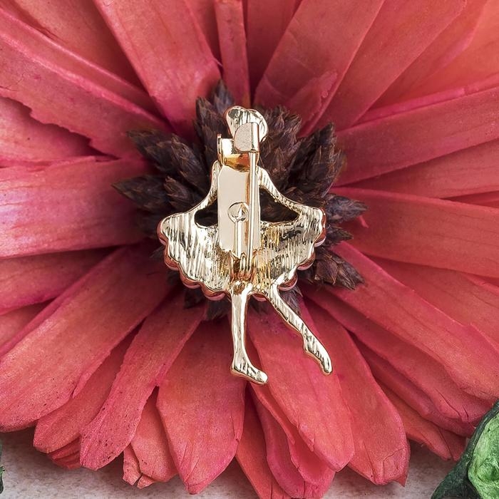 Брошь &laquo;Балеринка&raquo; мини, цвет МИКС (неделимая фасовка 12 шт., цена за шт.)