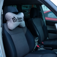 Подушка на подголовник МАТЕХ КОСТОЧКА COMFORT LINE, 38 х 25 х 10 см, серый