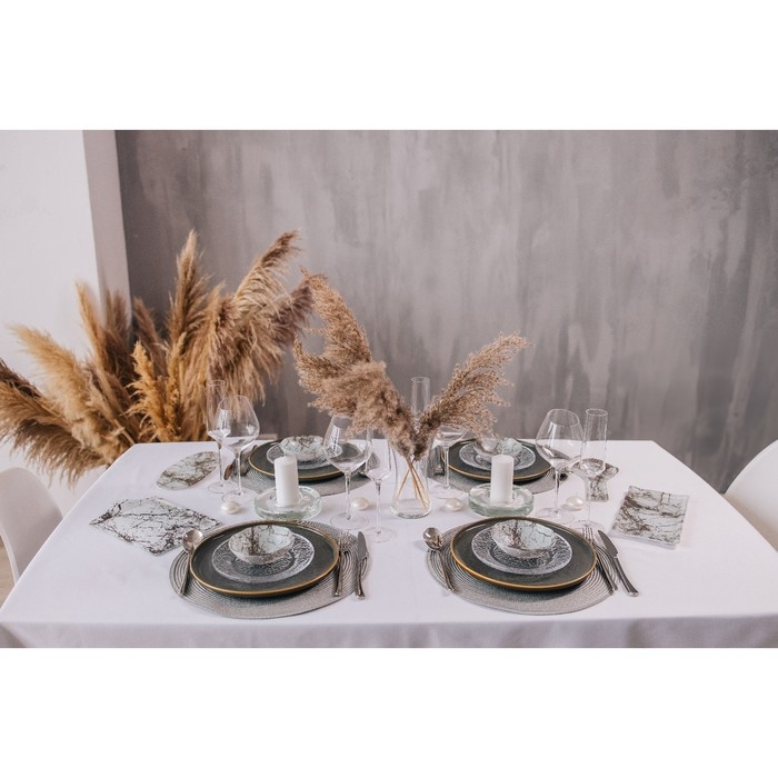 Подставка под ложку Magistro &laquo;Мрамор&raquo;, 24&times;11&times;1 см, цвет чёрный