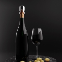 Пробка для бутылки раздвижная Magistro, 4&times;4&times;5,5 см, цвет серебристый