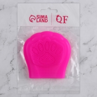 Щётка для умывания, силиконовая, 8 &times; 8 см, цвет МИКС