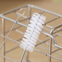 Набор ёршиков для посуды Доляна, 2 шт: 14,5&times;2,5 см, 17&times;0,5 см, цвет белый