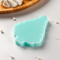 Силиконовый молд &laquo;Ёлочка с подарками&raquo;, 8&times;5,8&times;0,8 см, цвет бирюзовый