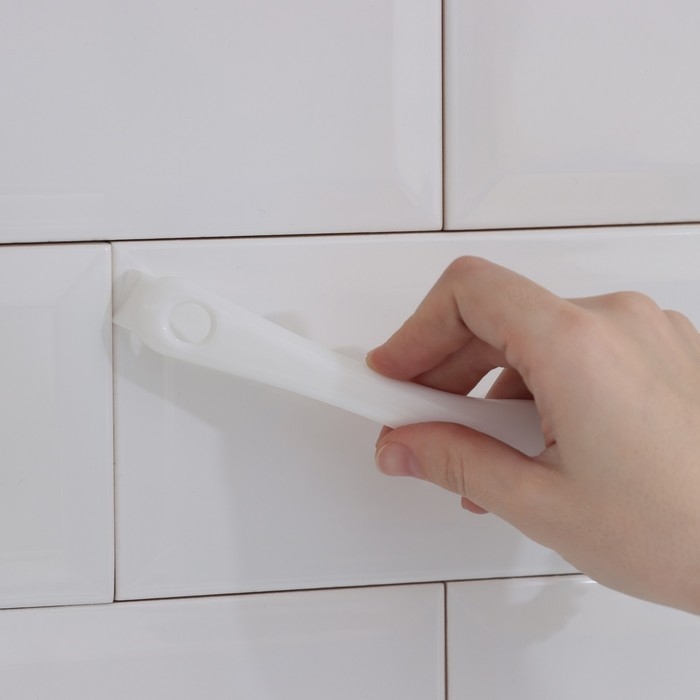 Щётка для чистки посуды и решёток-гриль Raccoon, круг, 19&times;5,5&times;2 см, цвет белый