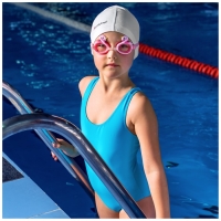 Очки для плавания детские &laquo;На волне&raquo; &laquo;Лебедь&raquo;, беруши