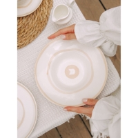 Тарелка для пасты SL Home &laquo;Гато&raquo;, 170 мл, d=21 см, цвет белый