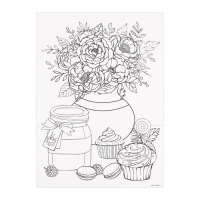 Раскраска акварелью с красками &laquo;Мои первые эскизы&raquo;, А4