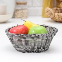 Корзинка для подачи Доляна &laquo;Сеновал&raquo;, цвет серый