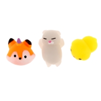 Мялка-антистресс &laquo;Зверята&raquo; в яйце, набор 3 шт, цвета МИКС