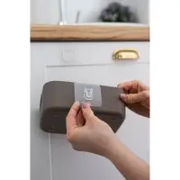 Крючок держатель самоклеящийся Доляна, 2 детали, 5.7&times;5.7&times;1 см, прозрачный