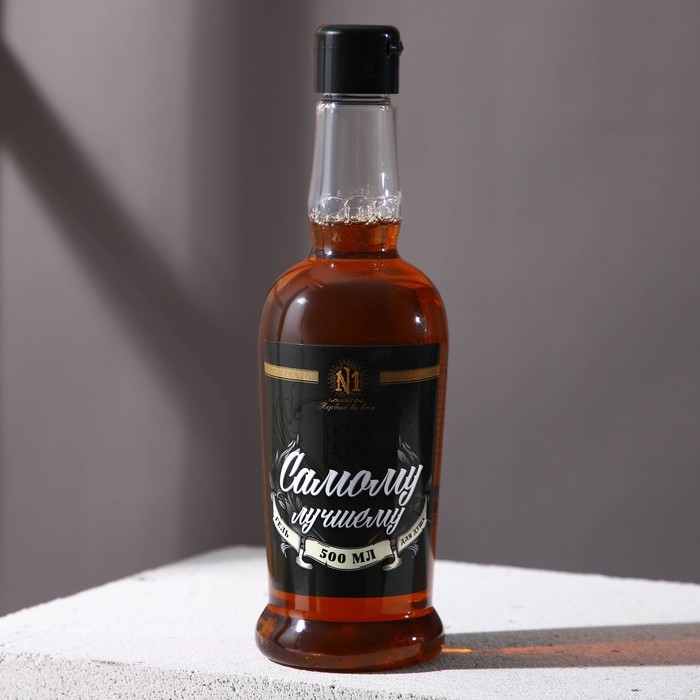 Гель для душа во флаконе коньяка &laquo;Самому лучшему&raquo;, 500 мл, аромат парфюма, Новый Год