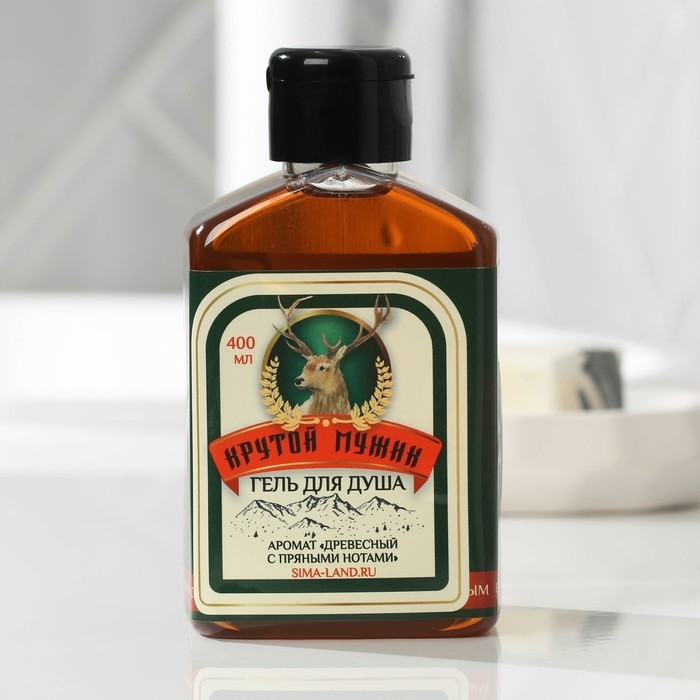 Гель для душа &laquo;Крутой мужик&raquo;, 400 мл, аромат древесный с пряными нотами, HARD LINE