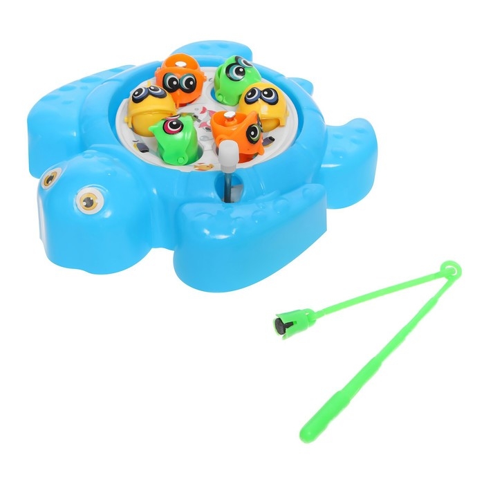 Рыбалка заводная &laquo;Черепашка&raquo;, 6 рыбок, 1 удочка, МИКС