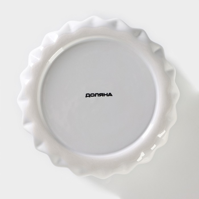 Банка керамическая для сыпучих продуктов Доляна &laquo;Золотой зайка&raquo;, 600 мл, цвет керамическая, белый