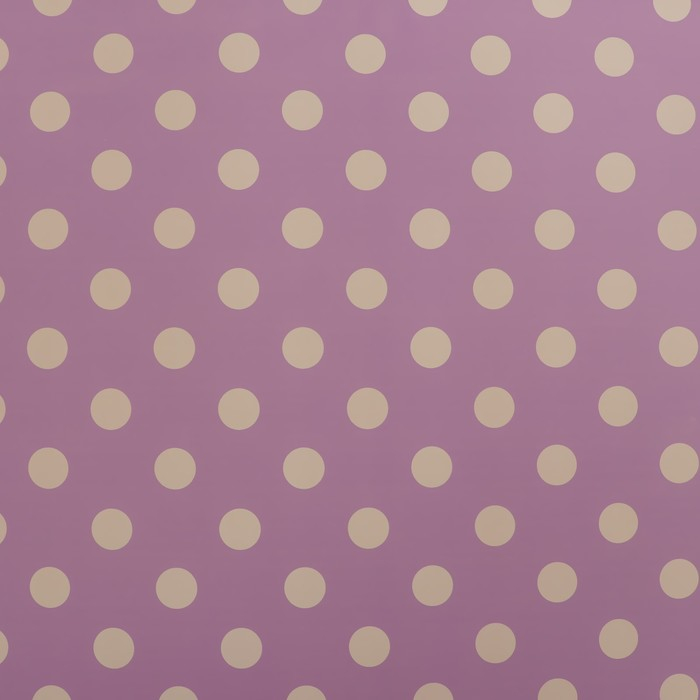 Пленка двухсторонняя "Горох крупный", сиреневый 0,58 х 10 м