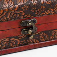 Шкатулка сундучок "Цветочный узор" 10х15х10,5 см