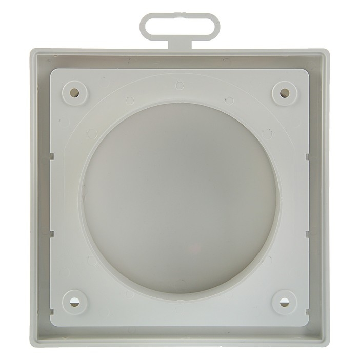 Выход стенной ERA 1515К10ФВ, 150x150 мм, с обратным клапаном, с фланцем d=100 мм, белый