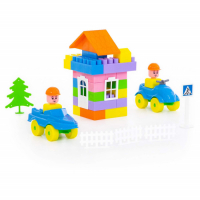 Конструктор &laquo;Строитель&raquo;, 76 деталей