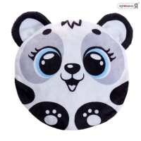 Грелка &laquo;Панда&raquo;, детская, с вишнёвыми косточками, цвет серый