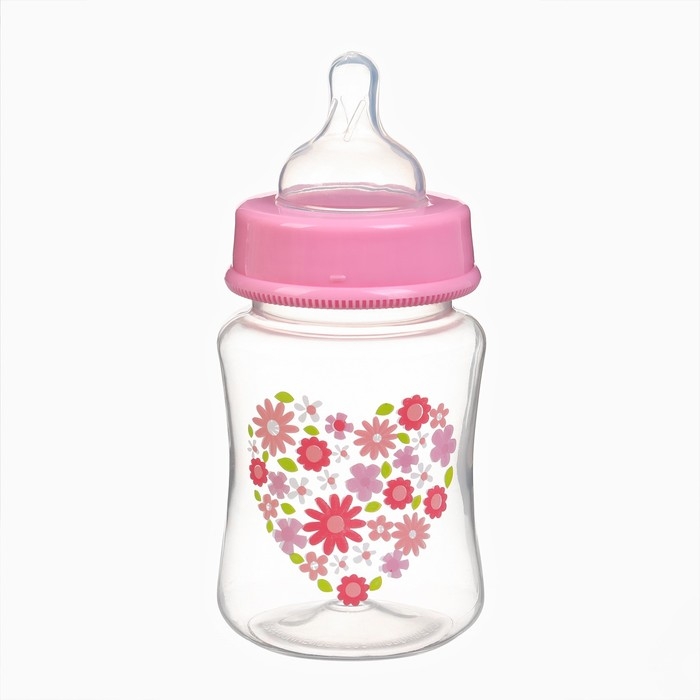 Бутылочка для кормления, ШГ &Oslash;50 180мл., цвет розовый