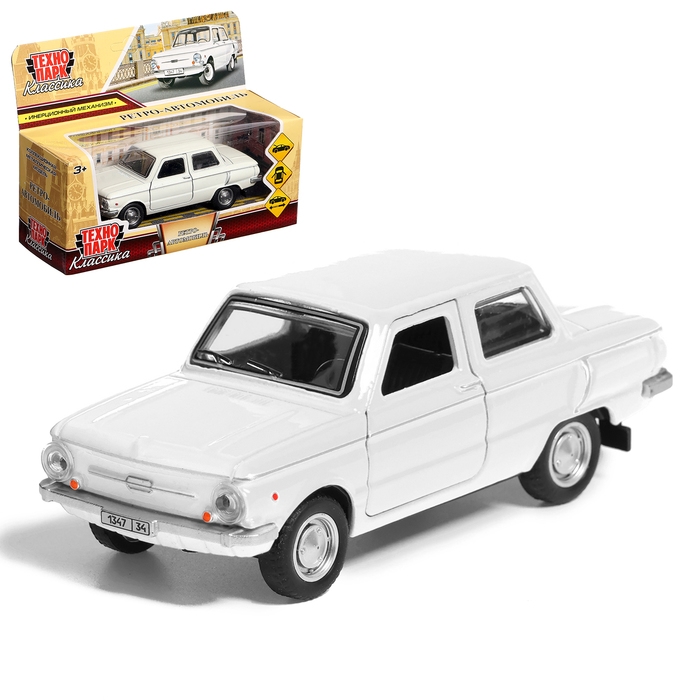 Машина металлическая &laquo;Запорожец&raquo;, инерция, 12 см, белый