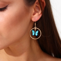 Серьги с кольцами &laquo;Расцветай от счастья&raquo;