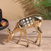 Сувенир &laquo;Косуля&raquo;, латунь с перламутром, 13&times;4.5&times;15 см