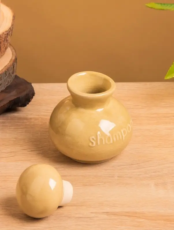 Сосуд для масла, 8.5&times;8.5&times;11 см, керамика, бежевый