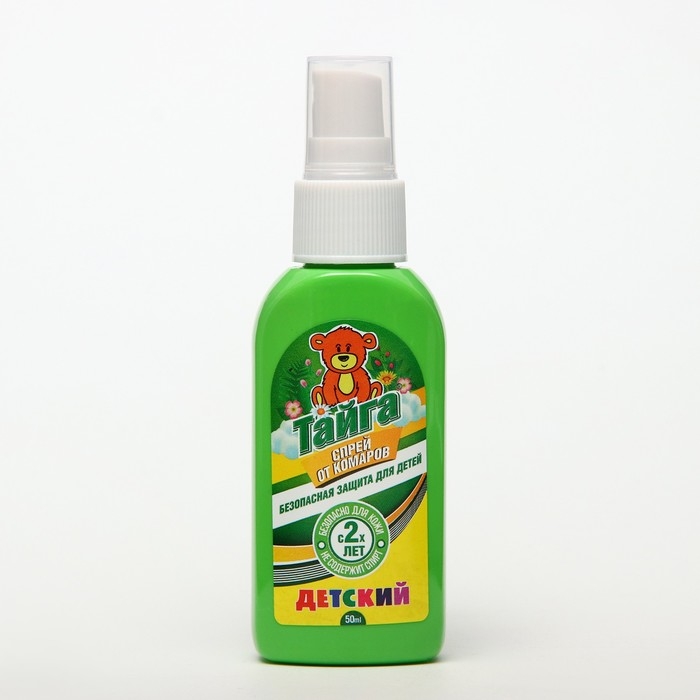 Спрей репеллентный от комаров, детский, флакон "Тайга", 50 мл
