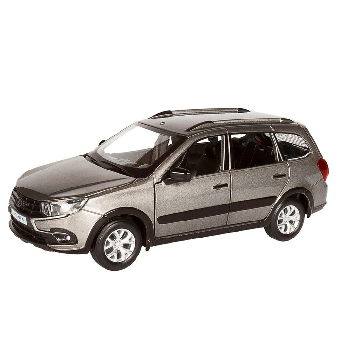 Машина металлическая &laquo;Lada&raquo; 1:24 инерция, цвет серый, открываются двери, капот и багажник, световые и звуковые эффекты