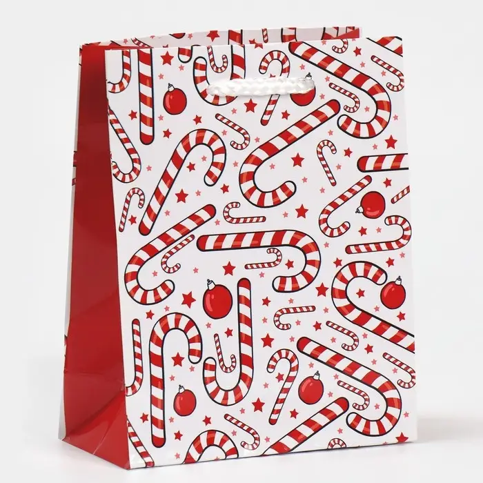 Пакет подарочный новогодний ламинированный &laquo;Зимняя история&raquo;, S 12 х 15 х 5.5 см