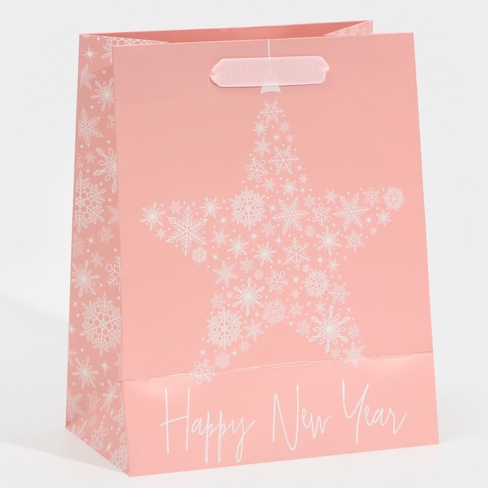 Пакет подарочный новогодний ламинированный &laquo;Сладкого Нового Года&raquo;, MS 18 х 23 х 10 см