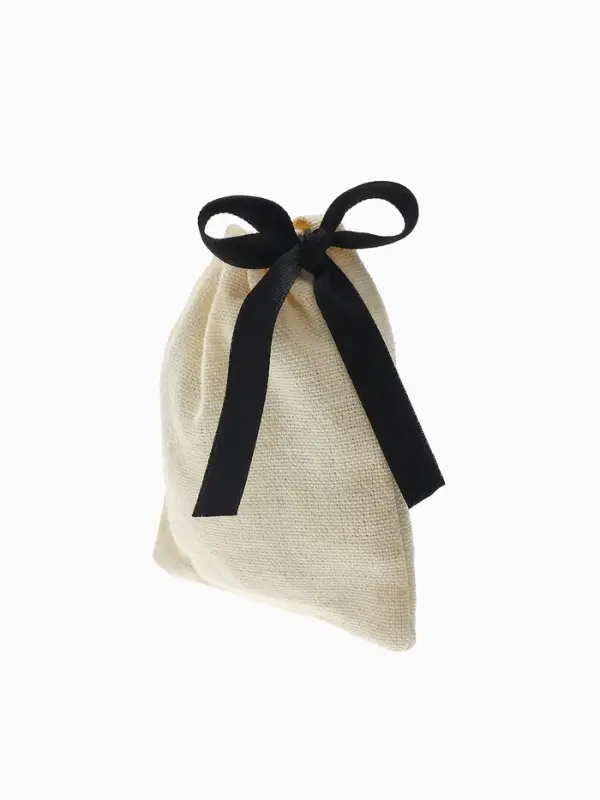 Мешочек подарочный &laquo;Нежность&raquo;, 8.5&times;7 см, бежево-чёрный
