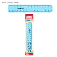 Линейка 15 см ErichKrause "Pastel", голубая, в флоупаке