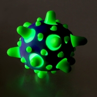 Мяч детский резиновый световой &laquo;Котик&raquo;, цвета МИКС, в шоубоксе