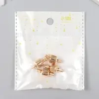 Замок металл для браслета с защёлкой, внешний d=0,4 см золото