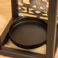 Подсвечник фонарь "Геральдика" 11х11х24,5 см, d 7,5 см, алюминий, железо