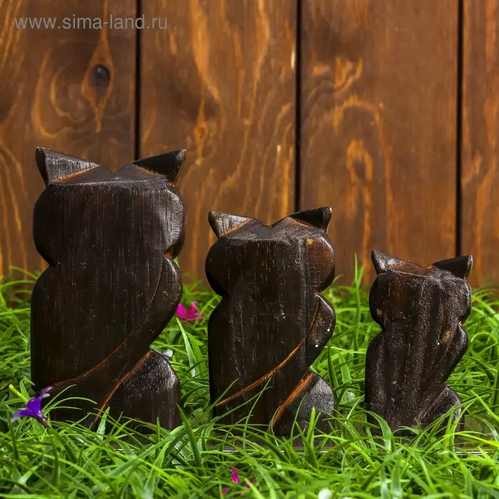 Набор сувенирный "Совы" (8,10,12 см) 11х3х12 см